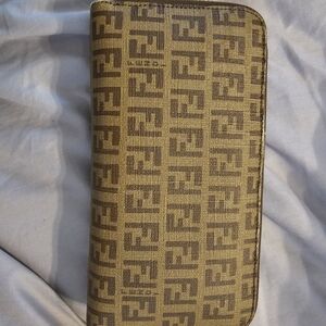 Fendi Brown and Tan Wallet